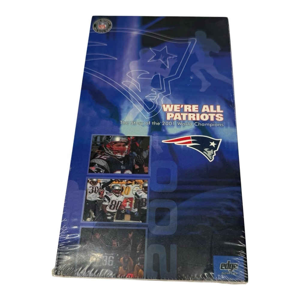 New England Patriots We're All Patriots 2001 World Champions VHS NEW SEALED